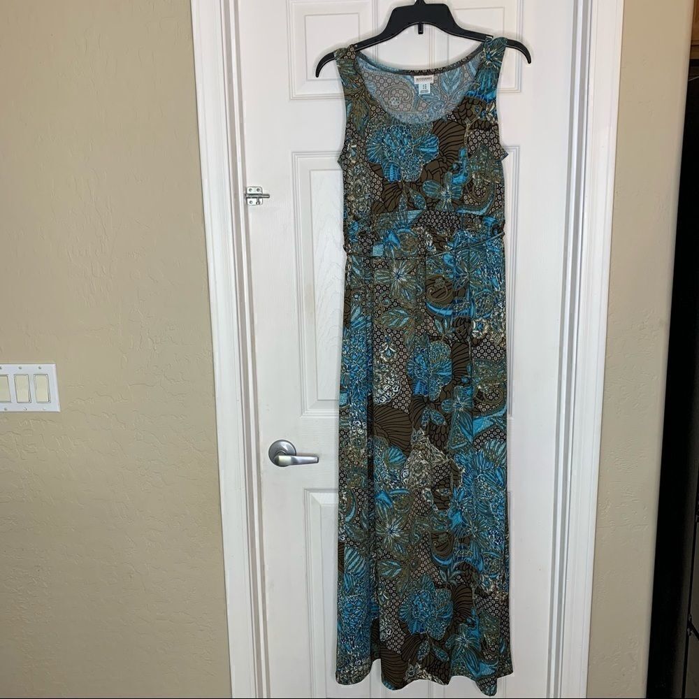Motherhood Maternity Maxi Dress Size Medium Belted
